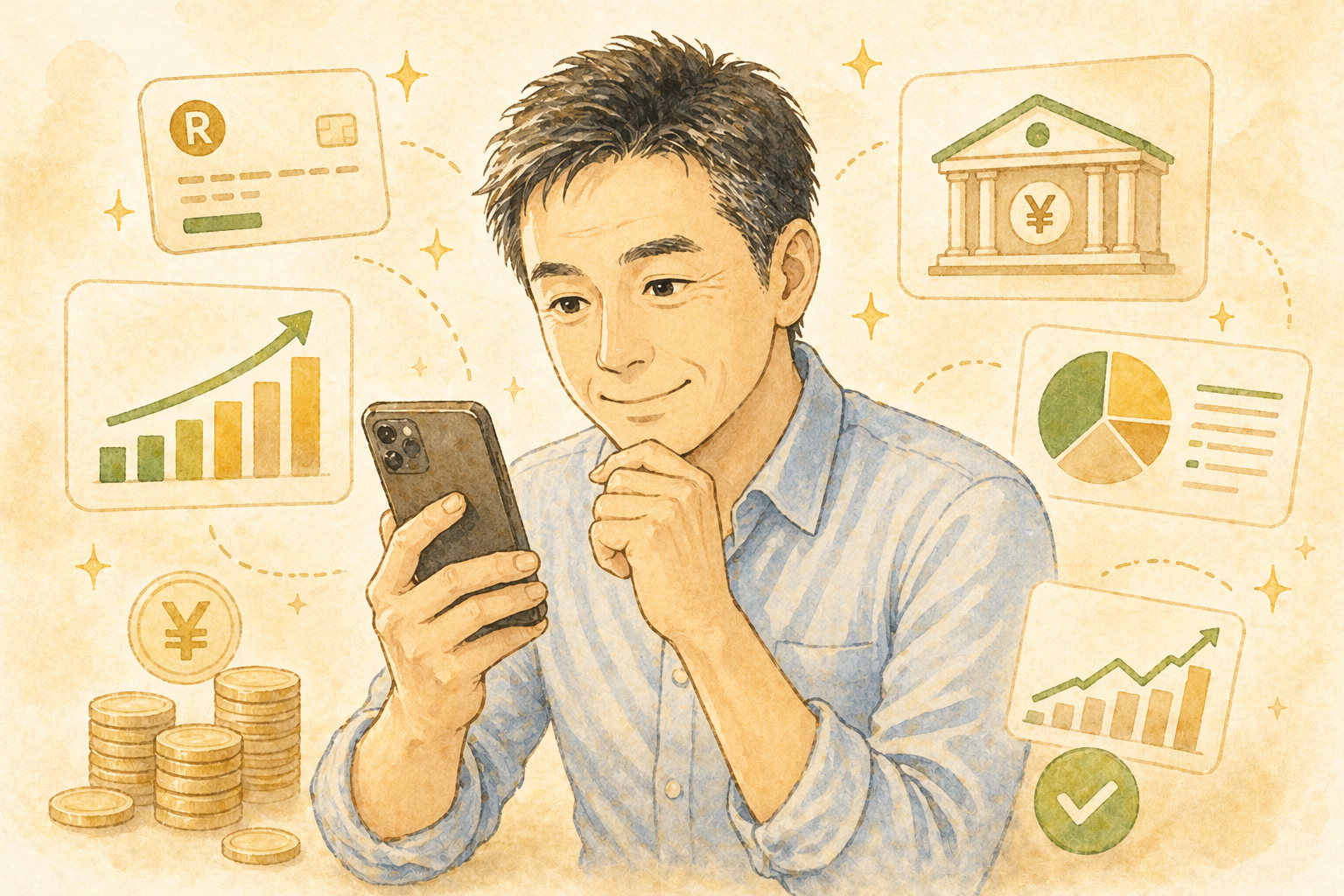 楽天カード・楽天証券・楽天銀行をまとめて管理するイメージ